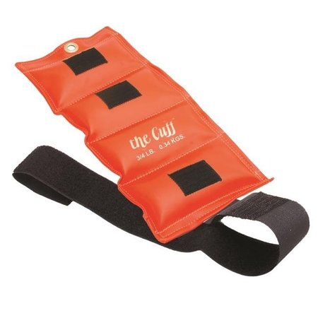 THE CUFF The Cuff 10-2502 0.75 lbs Deluxe Ankle & Wrist Weight; Orange 220151